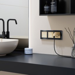 Умный сенсорный выключатель одноклавишный (шампань) Werkel W4510611