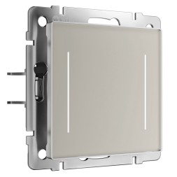 Умный сенсорный выключатель двухклавишный (дымчатый) Werkel W4523641