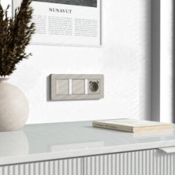 Умный сенсорный выключатель двухклавишный (дымчатый) Werkel W4523641