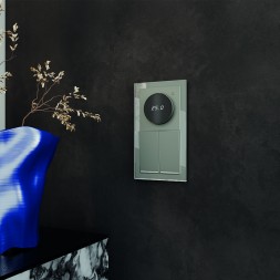 Терморегулятор электронный VOLTUM S70 с индикацией и датчиком, для теплого пола, (титан)